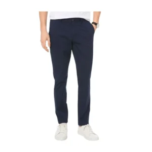 stretchable cotton pants - dark blue