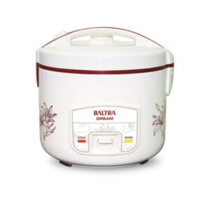 Baltra Deluxe Rice Cooker | Durable Non-stick Inner Pot for Easy Cleaning and Food Release | Stainless Steel Lid with Streamer Tray | Dream BTD 700D | 1.8 L
