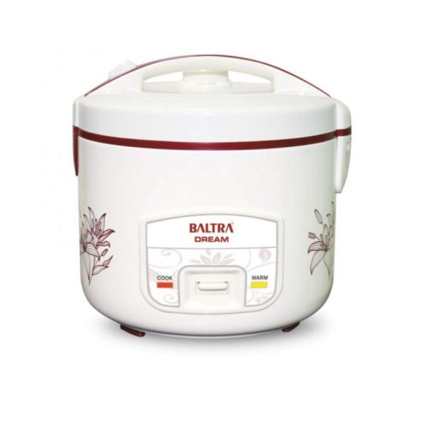 BALTRA DELUXE RICE COOKER BTD 700D DREAM 1.8 LTR Baltra Deluxe Rice Cooker | Durable Non-stick Inner Pot for Easy Cleaning and Food Release | Stainless Steel Lid with Streamer Tray | Dream BTD 700D | 1.8 L