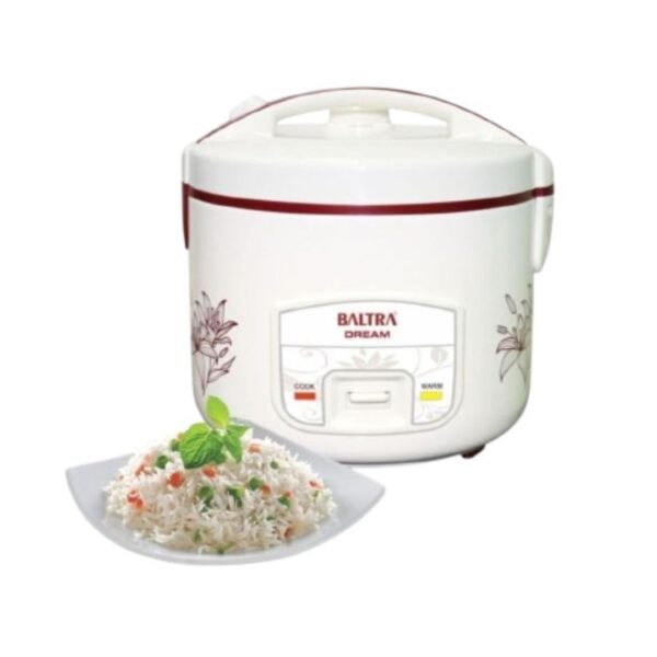 Baltra 1.5Ltr. Dream Deluxe Rice Cooker BTD 500D Baltra Electric Deluxe Rice Cooker | Stainless Steel Lid Material | Non-stick Cooking Bowl | Dream BTD 500D | 1.5 L