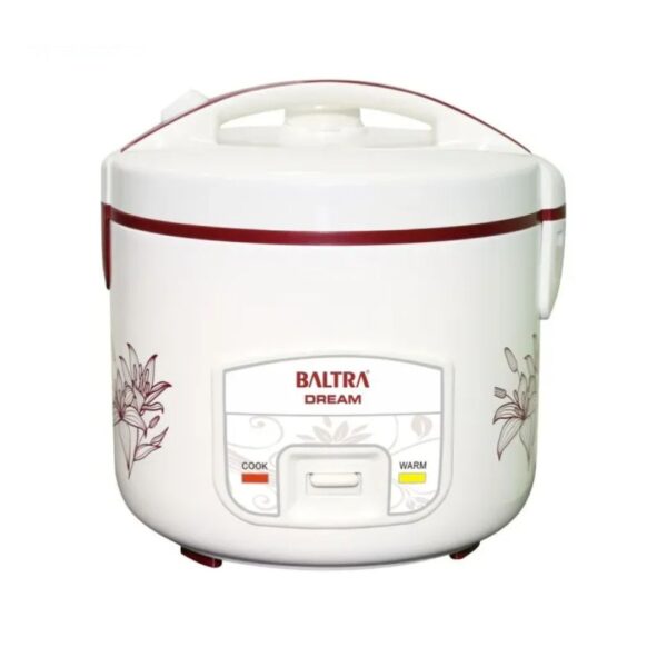 Baltra Electric Deluxe Rice Cooker | Stainless Steel Lid with Streamer Tray | Small Rice Cooker for Home | Dream BTD 900D | 2.2 L