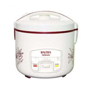 Baltra Deluxe Rice Cooker | Lockable Lid with Steamer Tray | Electric Deluxe Rice Cooker | Best for Home | Cloud BTC 900D | 2.2 L