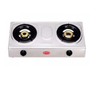 Baltra Gas Stove Silk 2 Burner SS Body ( BGS 129 ) Baltra Gas Stove | Stainless Steel Body Cooktop | Coated High-Efficiency Cast Iron Burner | 2 Burner Cooktop | Silk BGS 129