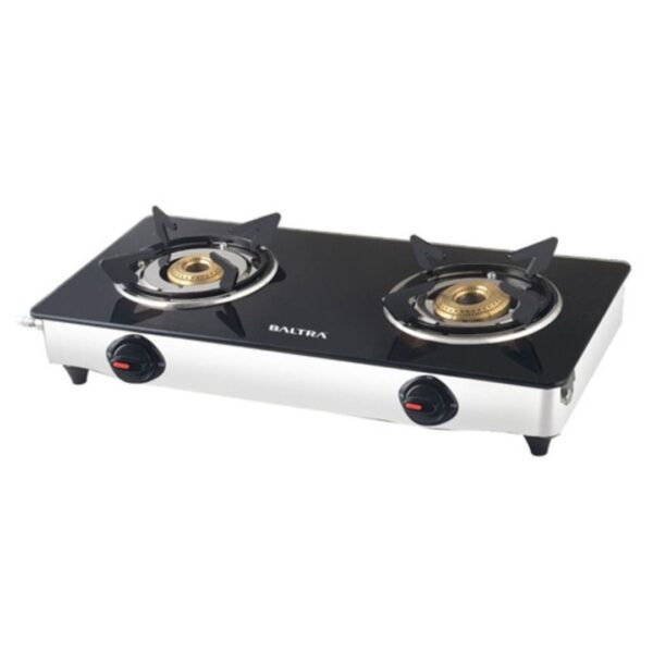 Baltra Gas Stove | 2 Burner Glass Cooktop | Available with Auto Ignition | Nexa BGS 156
