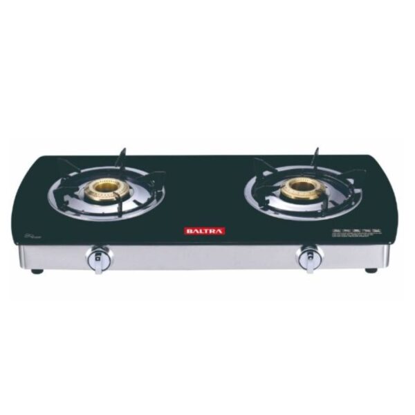 Baltra Gas Stove | The Perfect Choice for Both Cooking Enthusiasts and Everyday Chef | 2 Burner Glass Cooktop | Premimum+ BGS 177