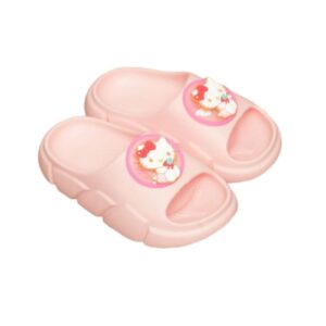 Hello Kitty Spinning Charms Slippers for Girls | Outdoor and Indoor Slippers | Soft and Fluff Sole