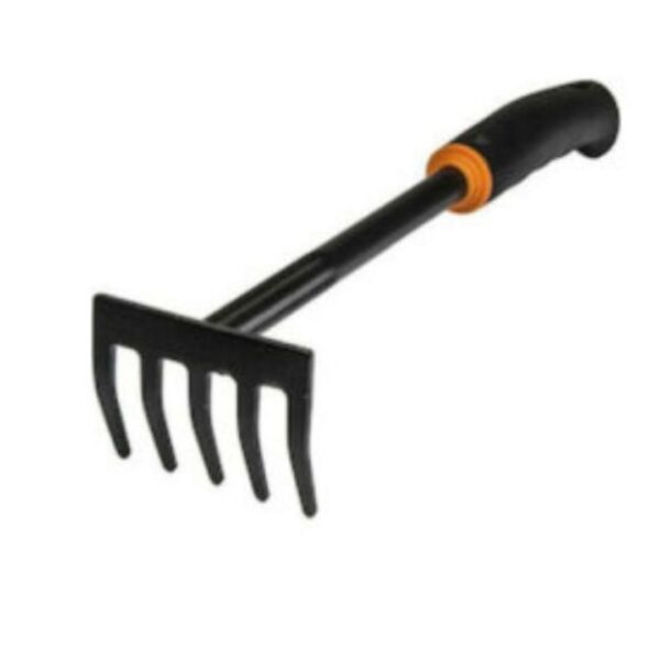 Five Tooth Rake | Mini Gardening Tools | Iron With Plastic Handel Rake